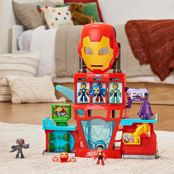 Iron Man Cuartel General Electrónico Playset Marvel +3 Años - Imagen 4