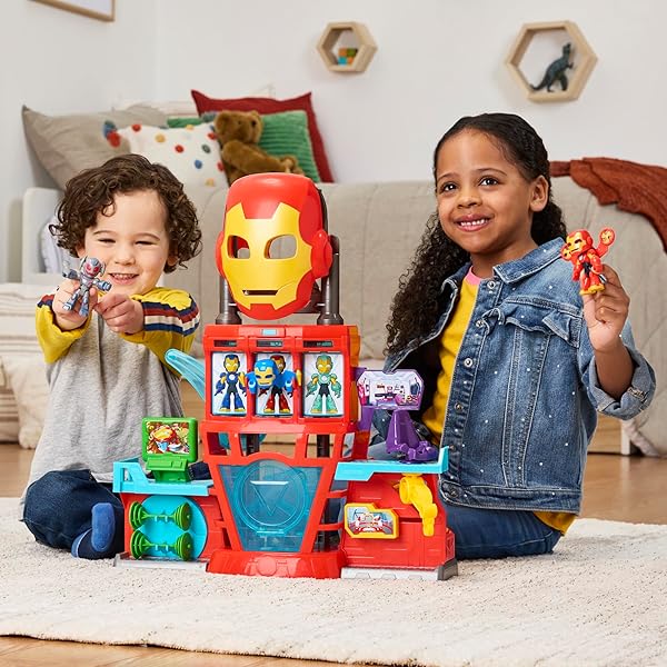 Iron Man Cuartel General Electrónico Playset Marvel +3 Años - Imagen 5