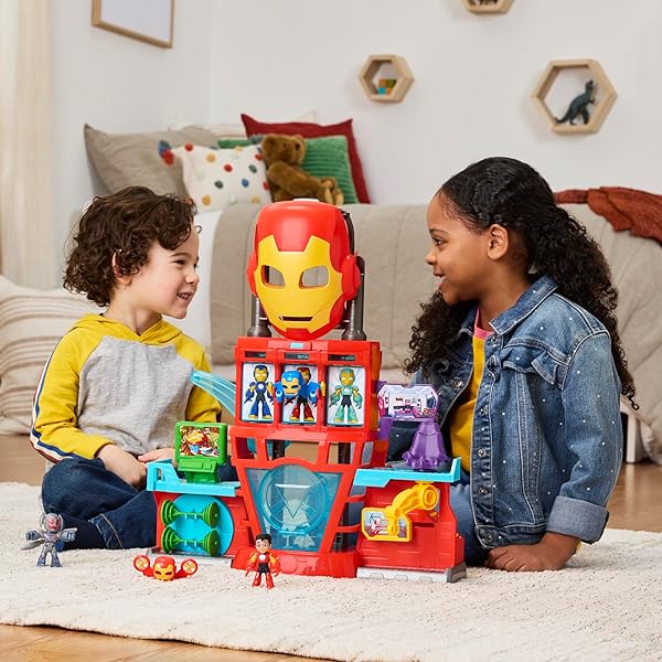 Iron Man Cuartel General Electrónico Playset Marvel +3 Años - Imagen 6