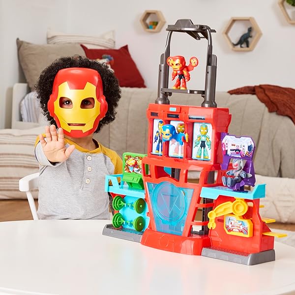 Iron Man Cuartel General Electrónico Playset Marvel +3 Años - Imagen 7