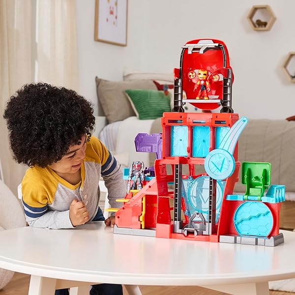 Iron Man Cuartel General Electrónico Playset Marvel +3 Años - Imagen 10