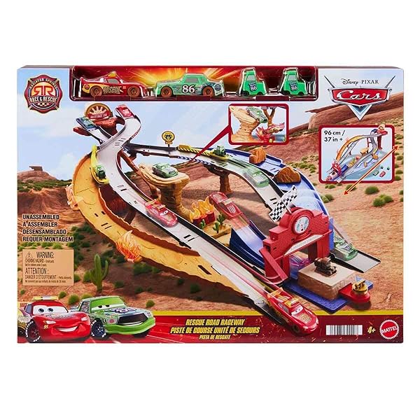 Circuito Cars Radiador Springs con Rayo McQueen y Chick Hicks Mattel - Imagen 8