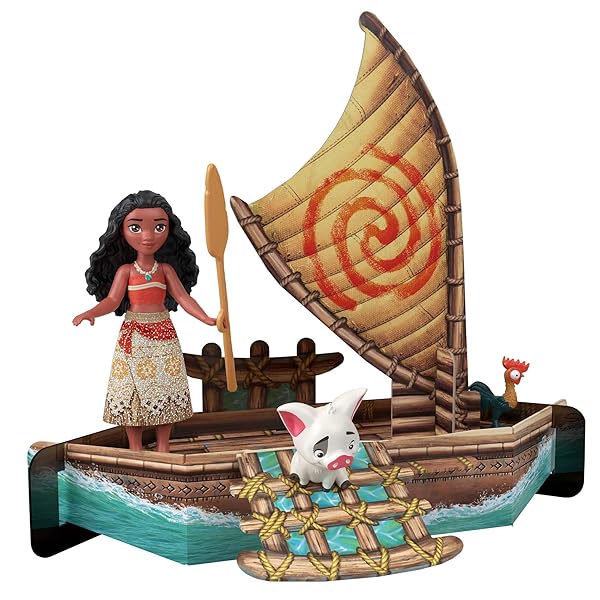 Disney Princess Minis Vaiana HPG71 | Playset Portátil con Figuras Disney - Imagen 8