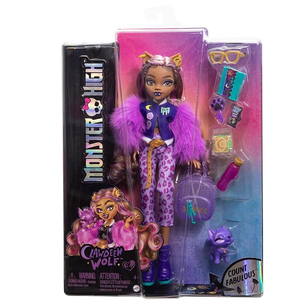 Monster High Clawdeen Wolf JHK30 con Crescent | Mattel - Imagen 6