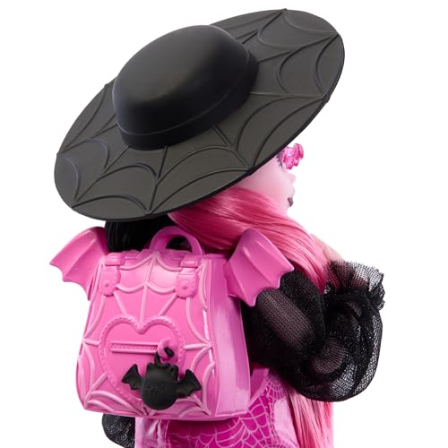 Monster High Draculaura Muñeca con Sombrero y Mascota | Mattel - Imagen 4