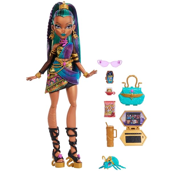 Monster High Nefera de Nile con Mascota | Mattel - Imagen 7