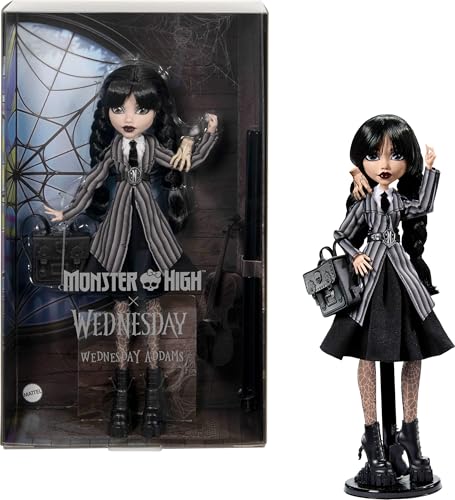 Monster High Wednesday Addams muñeca Miércoles Academia Nevermore HXJ04