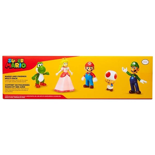 Super Mario Pack de 5 Figuras – Mario, Luigi, Peach, Toad y Yoshi - Imagen 2