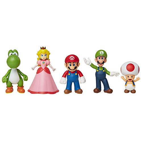 Super Mario Pack de 5 Figuras – Mario, Luigi, Peach, Toad y Yoshi - Imagen 3