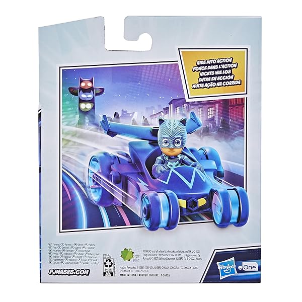 PJ Masks Cat-Car Vehículo de Gatuno con Figura Catboy - Imagen 6