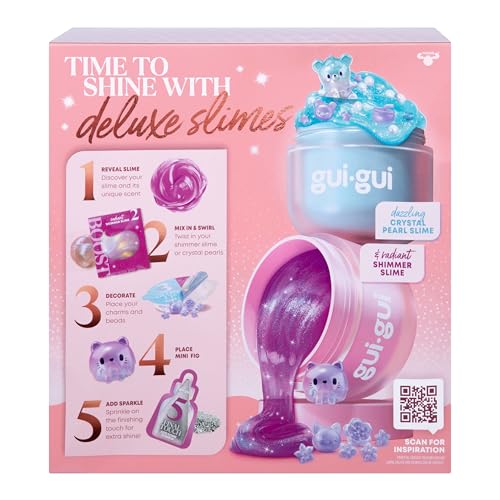 Gui Gui Pack Dúo Exclusivo Brillo Deluxe | Slime Iridiscente ASMR - Imagen 6