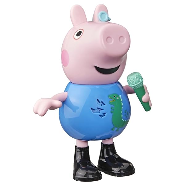 Figura interactiva George Canta y Bromea de Peppa Pig Hasbro con micrófono
