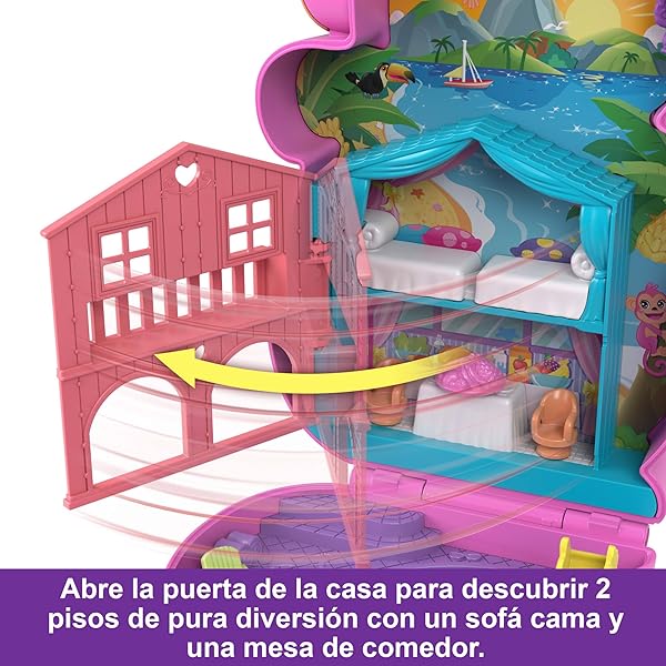 Polly Pocket Set Doble Pista De Patinaje Y Disco | Cuotas sin interés