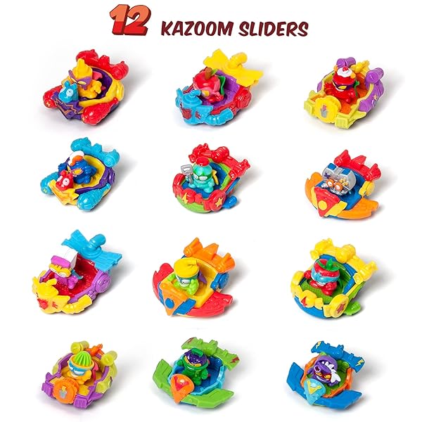 SuperThings Kazoom Kids pack completo 12 Sliders con vehículos - Imagen 5