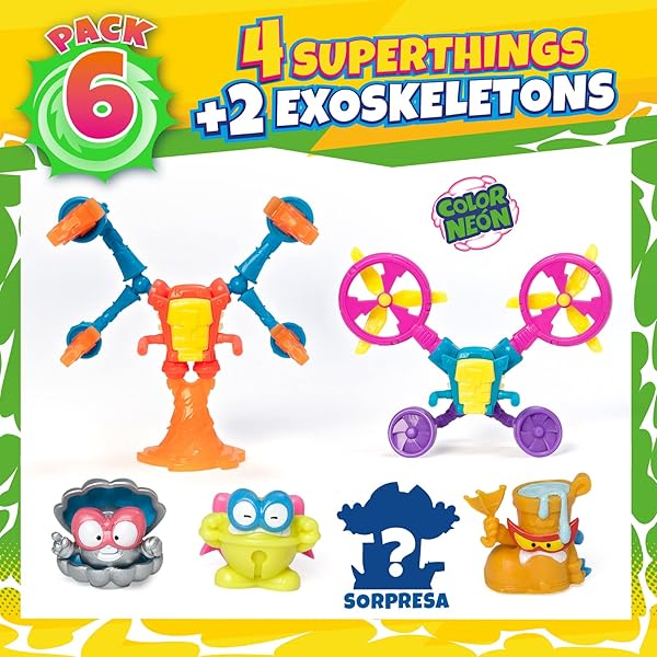 SuperThings Neon Power Pack con Capitán Plateado y Exoskeletons 3/6 - Imagen 3