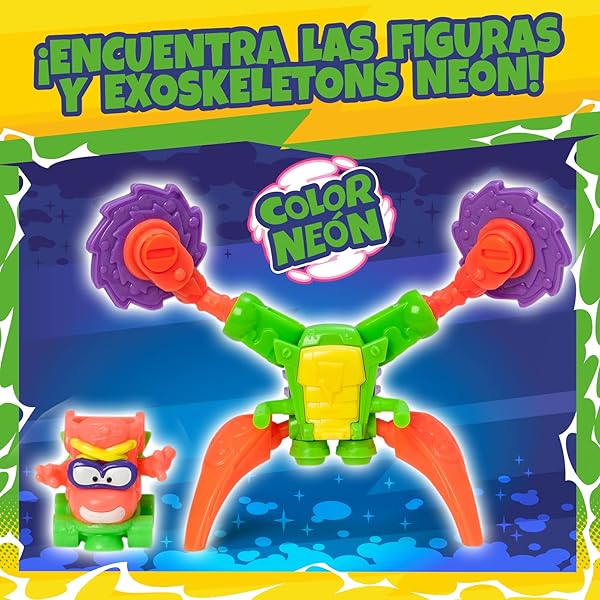 SuperThings Neon Power Pack con Capitán Plateado y Exoskeletons 3/6 - Imagen 6