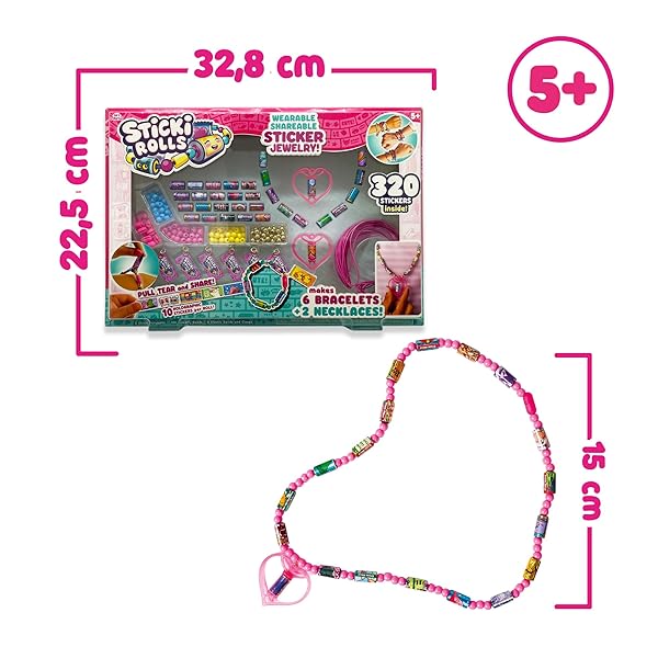 Sticki Rolls Super Set pulseras kawaii con pegatinas - Imagen 3