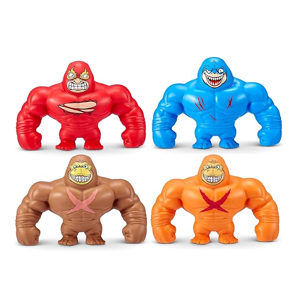 Smashers Slam Heroes Gorila Estirable ZURU | Figura Elástica Orange Gorilla - Imagen 3
