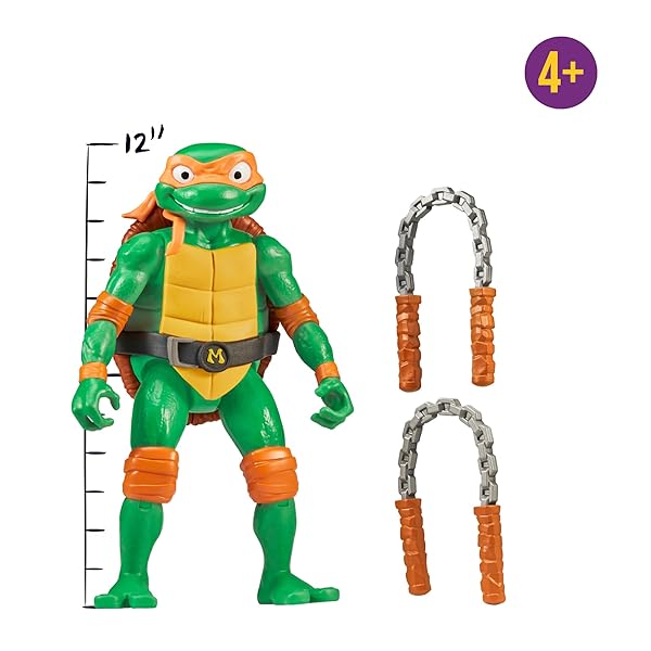 Tortugas Ninja Michelangelo Figura 30 cm Articulada | TMNT - Imagen 3