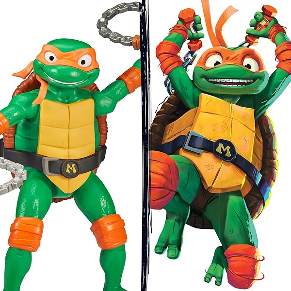 Tortugas Ninja Michelangelo Figura 30 cm Articulada | TMNT - Imagen 4