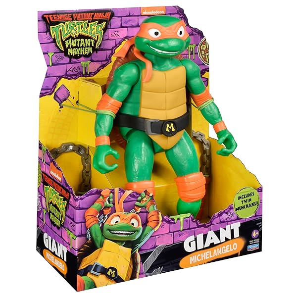 Tortugas Ninja Michelangelo Figura 30 cm Articulada | TMNT - Imagen 5