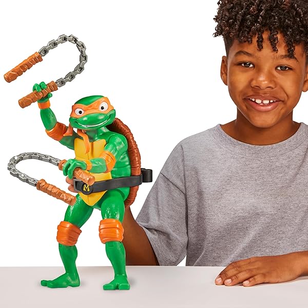 Tortugas Ninja Michelangelo Figura 30 cm Articulada | TMNT - Imagen 8
