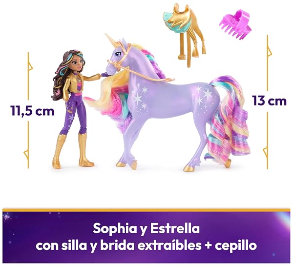 Unicorn Academy Sophia y Wildstar Morado | Spin Master - Imagen 2